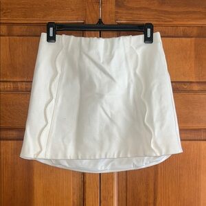 Topshop White Mini Skirt